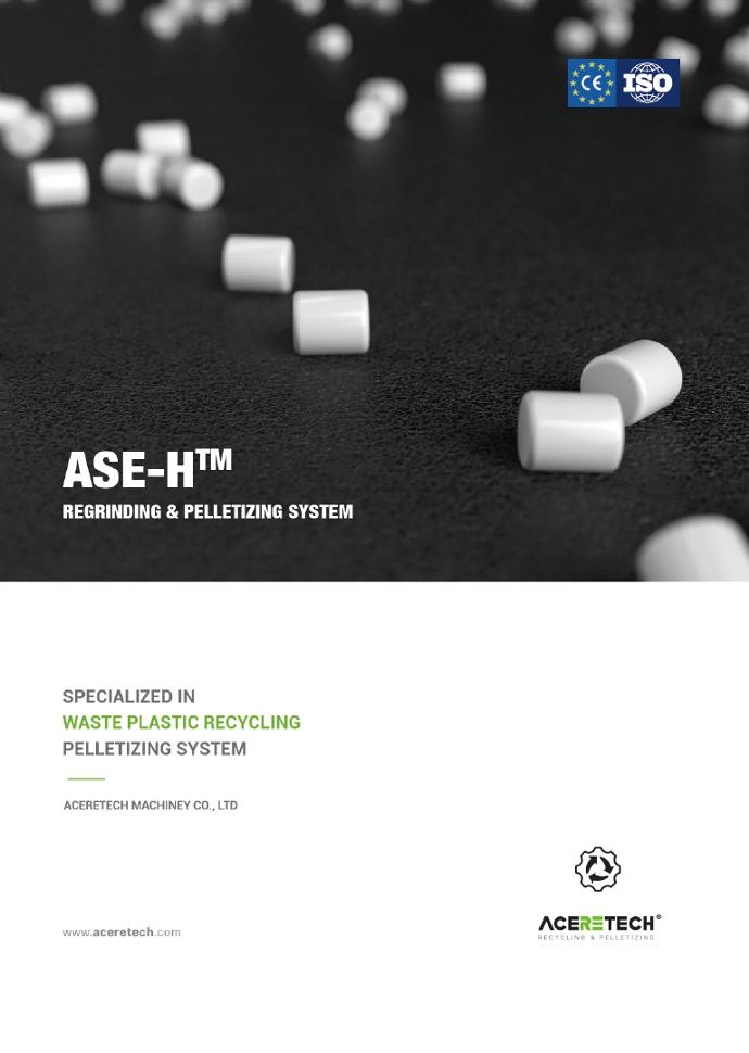ASE single screw extrusion and pelletizing system