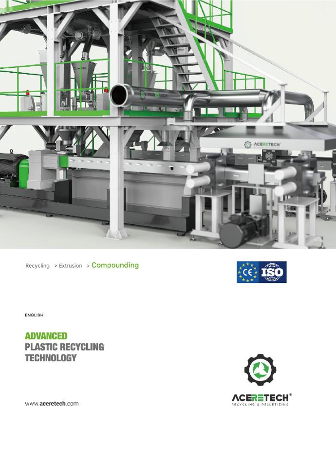 ATE Series Co-rotating Parallel Twin Screw Extrude pelletizing machine