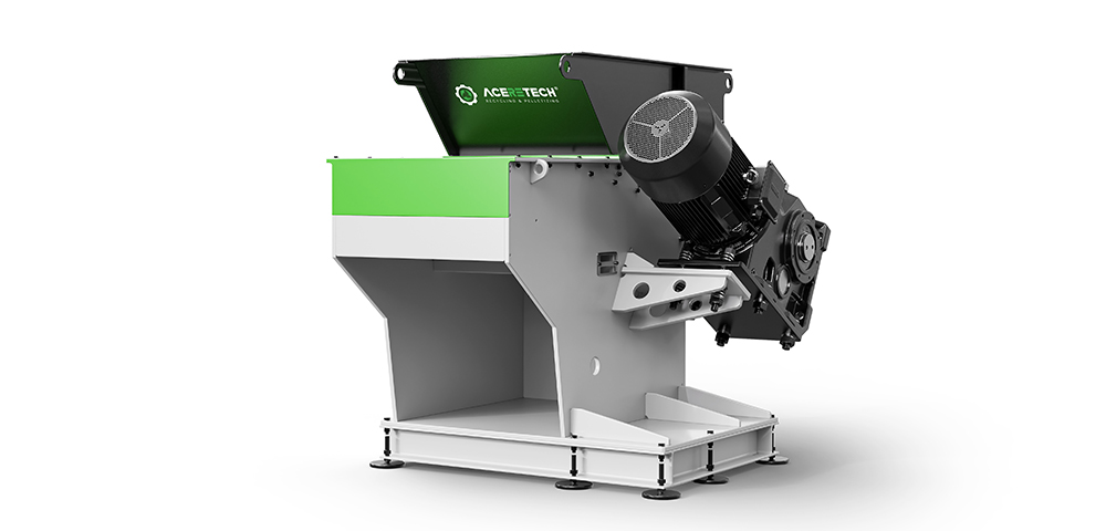 LS Series Plastic Waste Single Shaft Shredder With Small Volume And Wall Thickness
