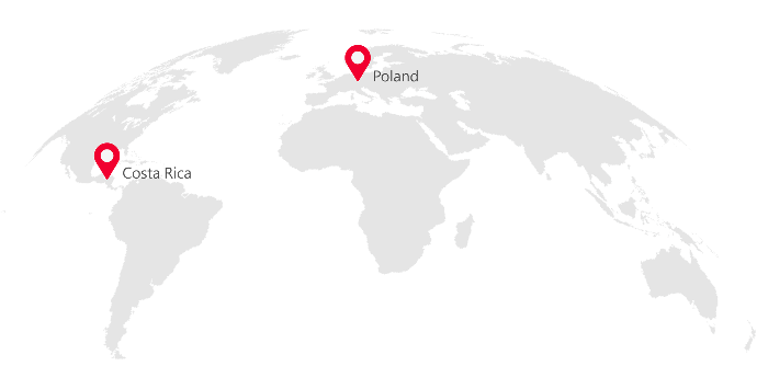 ACERETECH Global Service Map